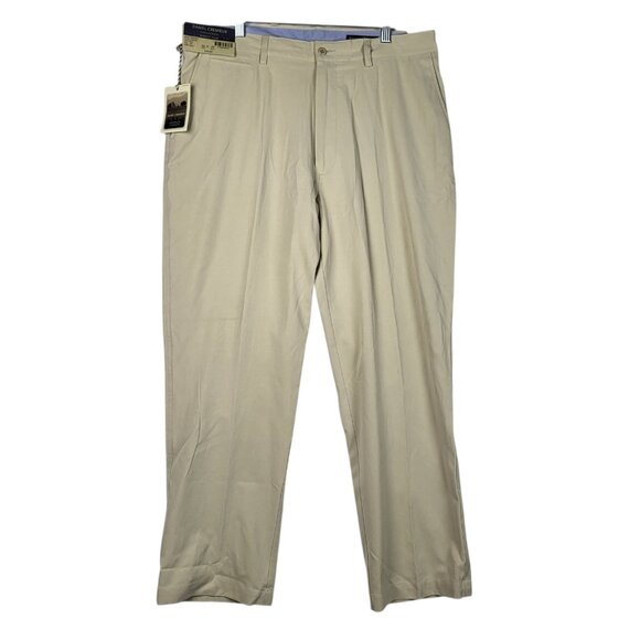 Daniel Cremieux Nantes Pants Men's 36x29 Tan Silk Maison De Campagne NWT - Picture 1 of 8